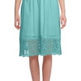 thumbnail image 2 of Moomaya Robe Midi Unie pour Femmes, Kurta de Soirée Décontractée avec Dentelle, Tenue d'Été, 2 of 6