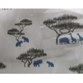 thumbnail image 4 of oneOone Georgette Viscose Fabric Tree & Animals Ikat Printed Fabric 1 Yard 42 Inch Wide, 4 of 4