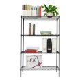 thumbnail image 1 of 4 Tier Steel Wire Shelf Rack, Black, 1 of 6