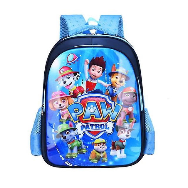 Pat' Patrouille Sac à Dos Sac d'École avec un design Bleu Vif et des Graphiques de Personnages Pat' Patrouille Colorés à l'Avant. le Sac à Dos Comprend un Grand Compartiment Principal, une Petite Poche avant et des Poches Latérales en Maille pour un Rangement Accru. Il a des Bretelles Rembourrées Ajustables, une Sangle de Poitrine pour la Stabilité et un Système de Charge pour Transférer le Poids sur les Hanches. des Réflecteurs sur Tous les Côtés Améliorent la Visibilité, et des Poches Intérieures Offrent de l'Espace pour des Blocs-Notes Ou des Dessins. Léger et Idéal pour les Enfants, Ce Sac à