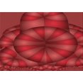 thumbnail image 1 of Ahgly Company Tapis d'Intérieur Rectangulaires Transitionnels Rouges Lavables à la Machine, 5 Pieds x 8 Pieds, 1 of 7