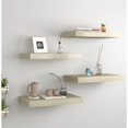 thumbnail image 1 of vidaXL Floating Wall Shelves 4 pcs Oak 40x23x3.8 cm MDF, 1 of 5
