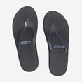 thumbnail image 4 of Hari Mari Men's Dunes Memory Foam Arch Support Flip Flops Charcoal - 1061-213, 4 of 5