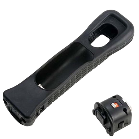 Adaptateur Wii Motion Plus avec Couvercle en Silicone, Pratique, Précision du Capteur, Poignée d'Amélioration du Mouvement, Accélérateur (Blanc)