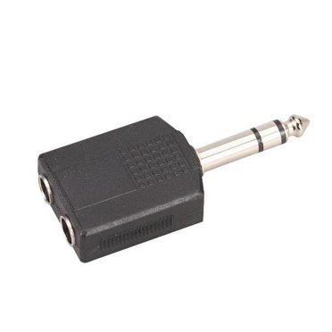 Milaget 2-Way Stereo Audio Splitter Jack Adapter for Headphones etc - 6.35mm (1/4 inch)