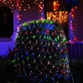 thumbnail image 3 of LED Net Mesh String Fairy Lights 200 LEDs 9.8FT x 6.6FT Net Lights  Plug in Waterproof Mesh Lights for Bushes Garden Patio Christmas Halloween Decorations (Green), 3 of 10