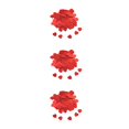 thumbnail image 2 of Langgg Paper Scraps Mini Heart Shape Wedding Accessory Plastic Material Confetti Tabletop Ornament for Valentine's Day Red15mm 3Set, 2 of 6