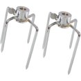 thumbnail image 1 of 2 Pcs Fourchette Rotative pour Barbecue Accessoires Fourchette en Acier Inoxydable 304 de Qualité Alimentaire, 1 of 5