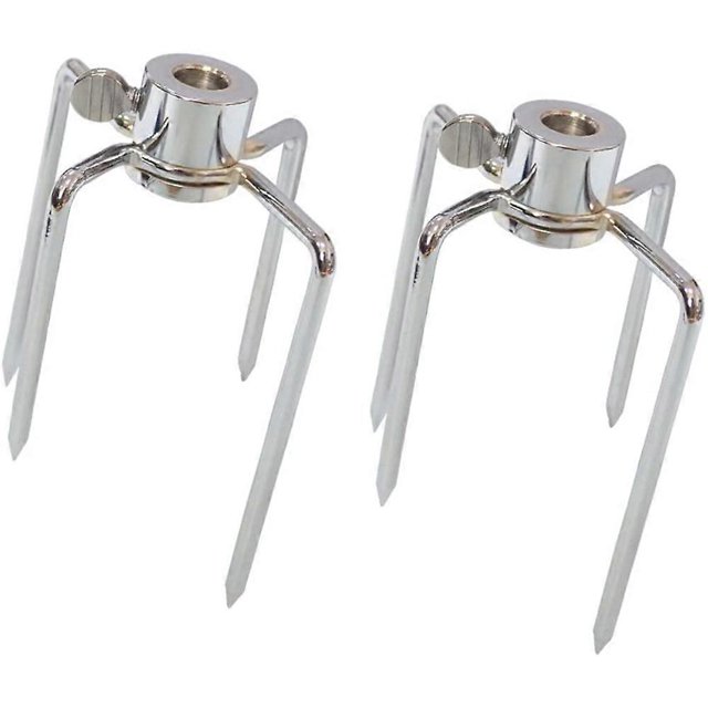 2 Pcs Fourchette Rotative pour Barbecue Accessoires Fourchette en Acier Inoxydable 304 de Qualité Alimentaire