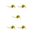 thumbnail image 3 of kurtrusly Wedding Decor With Simulated Calla - Choose Variety Of Colors And Styles With High 3D And Simulation Durable PU Orange Heart Yellow 5PCS, 3 of 6