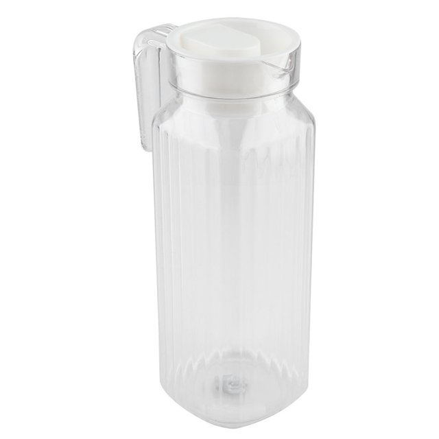 Small Plastic Pitcher With Lid Acrylic Juices Pitcher, Transparent Water Pitcher Juices Jugs Broken Beverage Jugs, For Storing Water Milk Juices Tea Lemonade, With Lid And Handle
