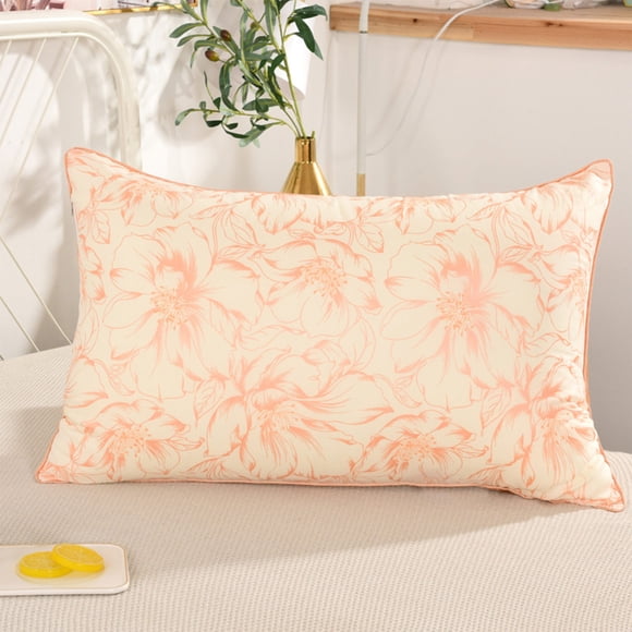 Yyhyds Hotel Quality Down Core Pillow, Soft and Supportive Cotton Bed Pillow for Back and Stomach Sleepers, Skin Friendly Fabric Clearance Sales Today Deals Prime