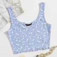 thumbnail image 1 of EGNMCR Camisoles pour Femmes Débardeur Mode pour Femmes Débardeur Imprimé Nombril Court Gilet Camisole, 1 of 6