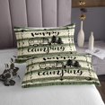 thumbnail image 3 of YST Camping Lover Coverlet Set, Green and Beige Stripes Bedspread Set, Queen -Piece, 3 of 3