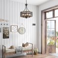 thumbnail image 2 of Farmhouse Chandelier WIth Shade，4-Light Fixture Dining Room Light,Farmhouse Rustic Pendant Light for Dining Room, Kitchen Island, Hallway, 2 of 7