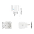 thumbnail image 4 of Tuya WiFi Smart Plug Wireless Bluetooth-compatible Dual Modes Power Socket; Socket for Water Heater 20A Fireproof Power Outlet EU Plug, 4 of 9
