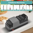 thumbnail image 3 of 4 in 1 Electric Knife Sharpener Knife Sharpener Tool with Diamond Abrasives Suitable for Straight Blade Knives / Serrated Knives / Ceramic Knives / Scissors, 3 of 8