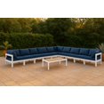 thumbnail image 2 of Meridian Furniture Nizuc Sectionnel Modulaire de Patio Extérieur Bleu Marine, 2 of 8