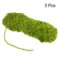 thumbnail image 3 of Unique Bargains Fil Chenille en Velours de Polyester Vert Gazon, 3 Écheveaux, 3 of 7