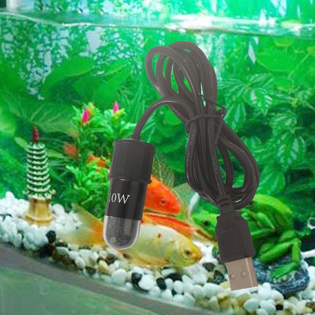 VONKY Chauffage de Réservoir pour Poissons et Tortues 10W Protection Tige Chauffante Affichage USB LED LED Style A Ensemble de 2