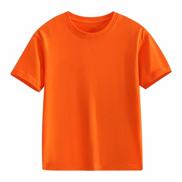 LNMQLPDBS Flower Top Girls' Tops Girls White Tshirt Orange Shirt Girls Cotton T Shirt Toddler Clothes 3 Month Baby Girl Clothes for 6 Year Old Girl, Orange 10-11 Years