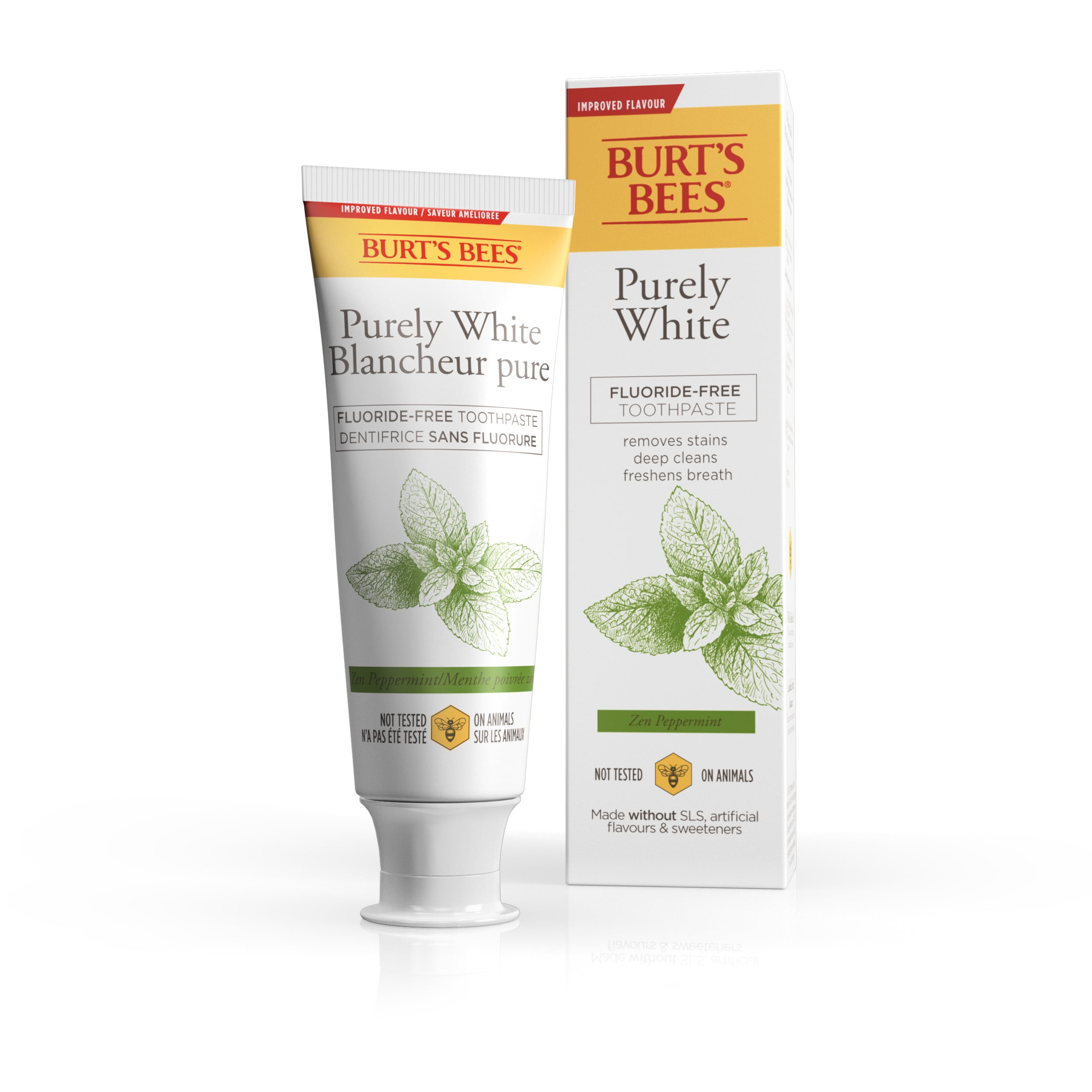 Burt's Bees Toothpaste, Fluoride Free, Purely White, Zen
