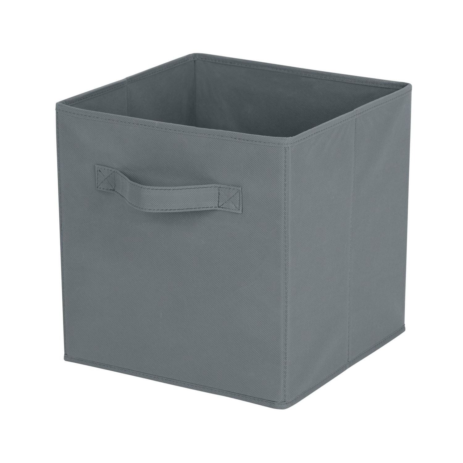 Mainstays panier de rangement en forme de cube, pliable, organisation de la maison, les principaux matériaux sont du tissu non usé et du papier cartonné, parfait pour la crèche, la salle de jeux, etc.