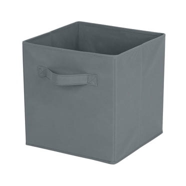 Mainstays panier de rangement en forme de cube, pliable, organisation de la maison, les principaux matériaux sont du tissu non usé et du papier cartonné, parfait pour la crèche, la salle de jeux, etc.