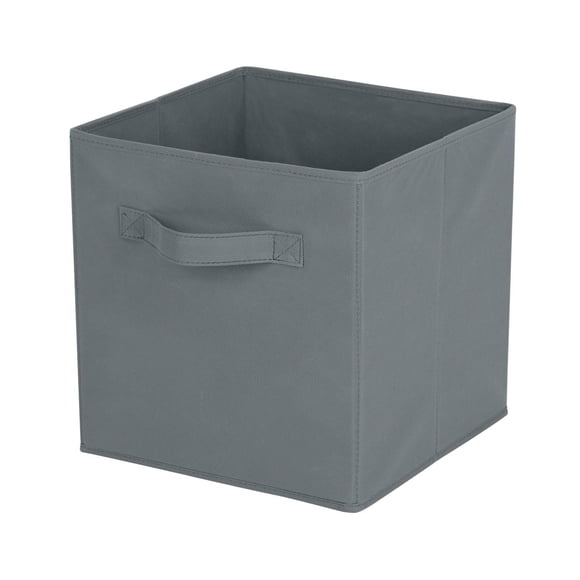 Mainstays Storage Cube Basket Box, Foldable, Home Organization, Main Materials Are Non Worn Fabric and Paper Card, Perfect for Nursery, Playroom Etc.
