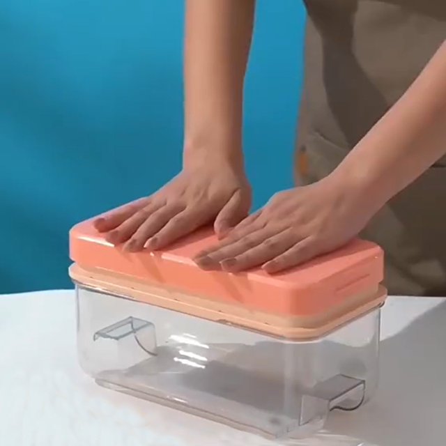 PEONAVET Ice Cube Mold Ice Tray Silicone Ice Box Ice Cubes Household Ice Maker Refrigerator Freezer Ice Cubes Box