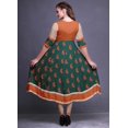 thumbnail image 4 of Bimba Print Long Party Wear Anarkali Kurta Flared A Line Kurtis For Women, 4 of 5