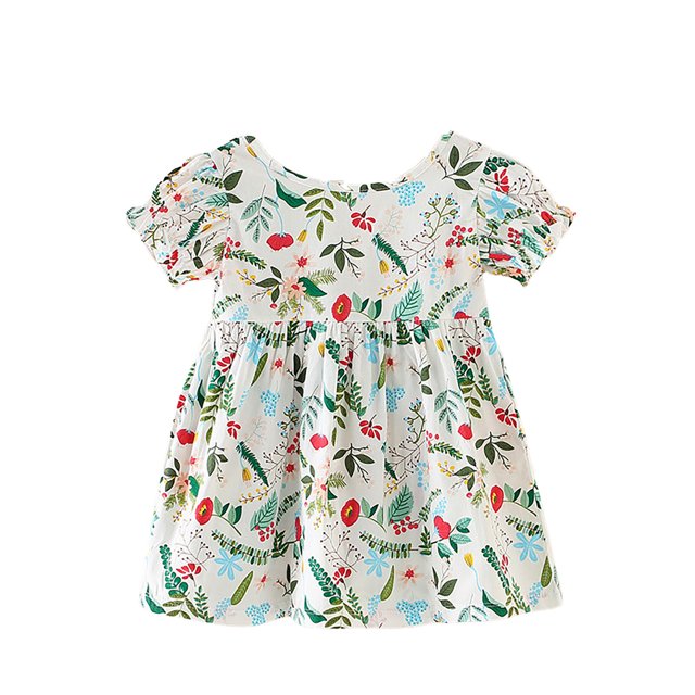LUOGENLI Robe Bébé Robes pour Bébés Filles Robe Maxi pour Filles Été Beige Vert Pâle 5-6 Ans
