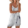 thumbnail image 2 of ORUYROP SNUGWIND Femmes Casual Sans Manches Sangle Lâches Combinaisons Réglables Stretch Shorts Romper avec Poches, 2 of 5