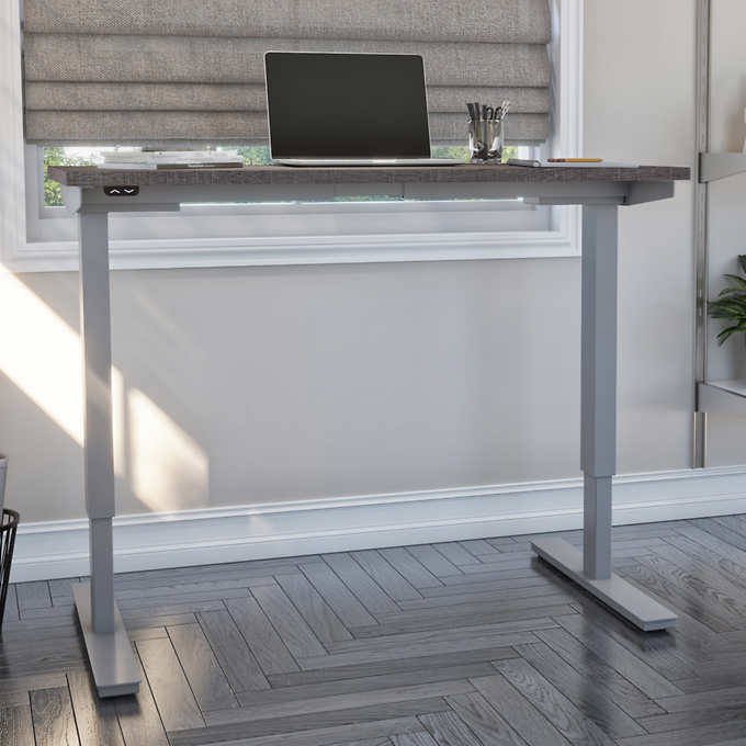 Bestar Upstand 61 cm × 122 cm (24 in. × 48 in.) Height-adjustable Desk(GREY)
