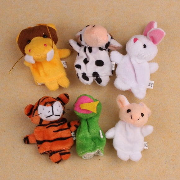 Jindong Jouets Animal 12 Pcs Jouets Doigt Doux Marionnette du Zodiaque Peluche Chinoise Éducation