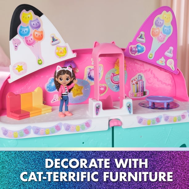 Gabby et la Maison Magique Le Film - Gabby Dollhouse - Maison De Poupée 60 Cm De Haut avec 1 Figurine Et 15 Accessoires - Yeux Lenticulaires - Dessin