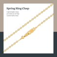 thumbnail image 4 of HSHDLDF Creations Cable Chain Necklace Sterling Silver, Rose Gold and Gold Plated, 4 of 7