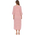 thumbnail image 2 of Xingzhi Polyester Robe de Nuit pour Femmes Décontractée de Remplacement à Manches Longues Automne Hiver Maison Bureau Peignoir Tenue de Nuit Vêtements de Nuit Rouge G, 2 of 6