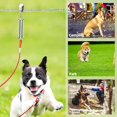 thumbnail image 2 of Dog Tie Out Runner for Yard,Trolley System for Large Dogs,Heavy Duty Dog Run Cable Lead 200ft with 10ft Pulley Runner Line for Small Medium and Large Dogs Up to 125lbs Running Outside, 2 of 7
