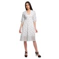 thumbnail image 1 of Moomaya Robe à Manches Courtes pour Femmes Robe de Soirée en Coton Imprimé Tenue Décontractée, 1 of 4