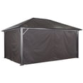 thumbnail image 2 of Sojag, rideaux bruns pour abris soleil Genova, 10 pi x 14 pi, polyester, 2 of 5