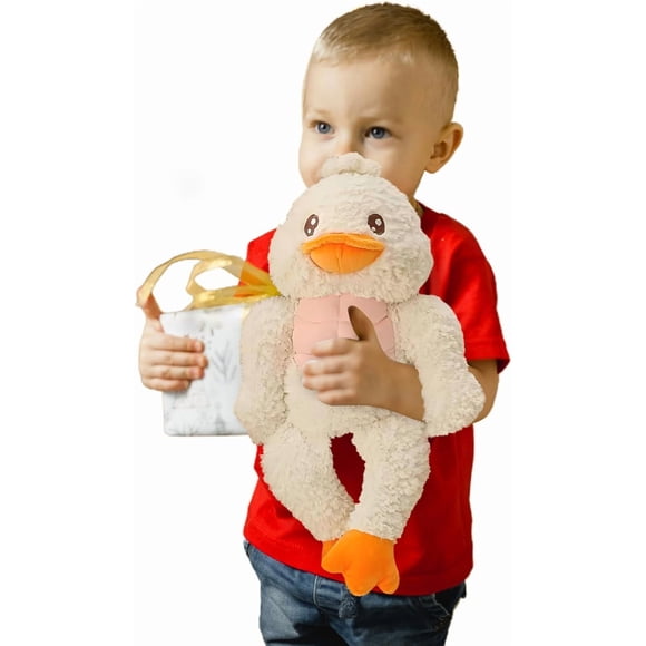 LEEYNEERDuck Peluche en Peluche pour Filles et Enfants Décoration de Maison, Blanc 13,7 Pouces