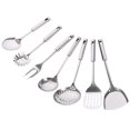 thumbnail image 4 of KAKOWELY 7pcs Stainless Steel Kitchen Utensil Kit Kitchenware Cooking Gadgets Tools,12.99"X4.53"X1.57", 4 of 4
