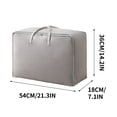 thumbnail image 3 of Agiferg Large Capacity Clothes Storage Bag Organizer With Reinforced Handle Thick Fabric For Comforters, Blankets, Bedding, Foldable With Sturdy Zipper, Clear Window, 3 of 3