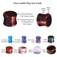 thumbnail image 2 of BodyJ4You 18PC Stone Ear Plugs 20mm Double Flare Saddle Stretching Gauges Expander, 2 of 6