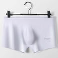 thumbnail image 1 of RXIRUCGD Mens Underwear Men's Solid Color Ice Silk Seamless One Piece Boxer Briefs, 1 of 3