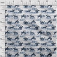 thumbnail image 3 of oneOone Polyester Spandex Teal Blue Fabric Cowboy Craft Projects Decor Fabric Printed By The Yard 56 Inch Wide, 3 of 5