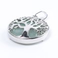 thumbnail image 1 of Colliers Pendentifs en Pierre Précieuse Ronde Naturelle Kabbalah Arbre de Vie, 1 of 6