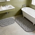 thumbnail image 4 of Todaioua Bathroom Rugs Mat Set 2 Piece - Memory Foam Cobblestone Bath Mats, Non Slip Water Absorbent Washable Bath Rugs for Sink Toilet and Floor, Machine Washable, 4 of 8