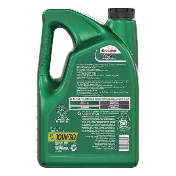 Castrol GTX – High Mileage 10W30 5L - Walmart.ca